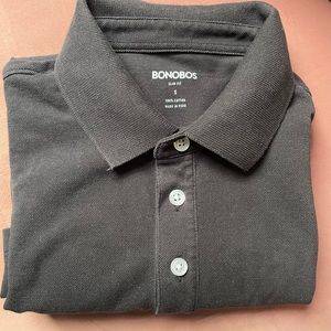 Bonobos Stretch Pique Polo Shirt Black Size S Men